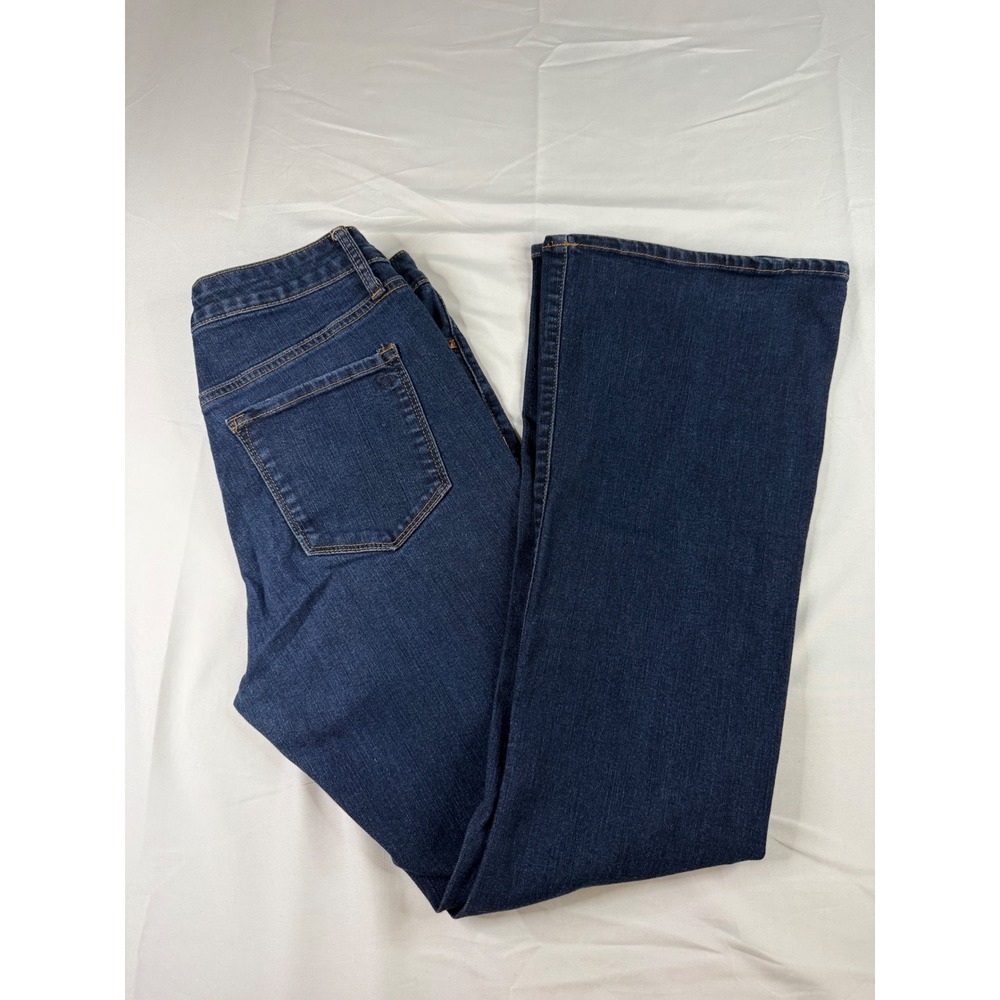 Jessica Simpson Five Pocket Flare Jeans Dark Wash Denim Blue Womens 6/28